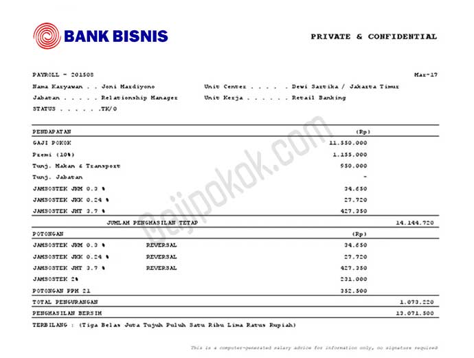 slip gaji karyawan bbsi