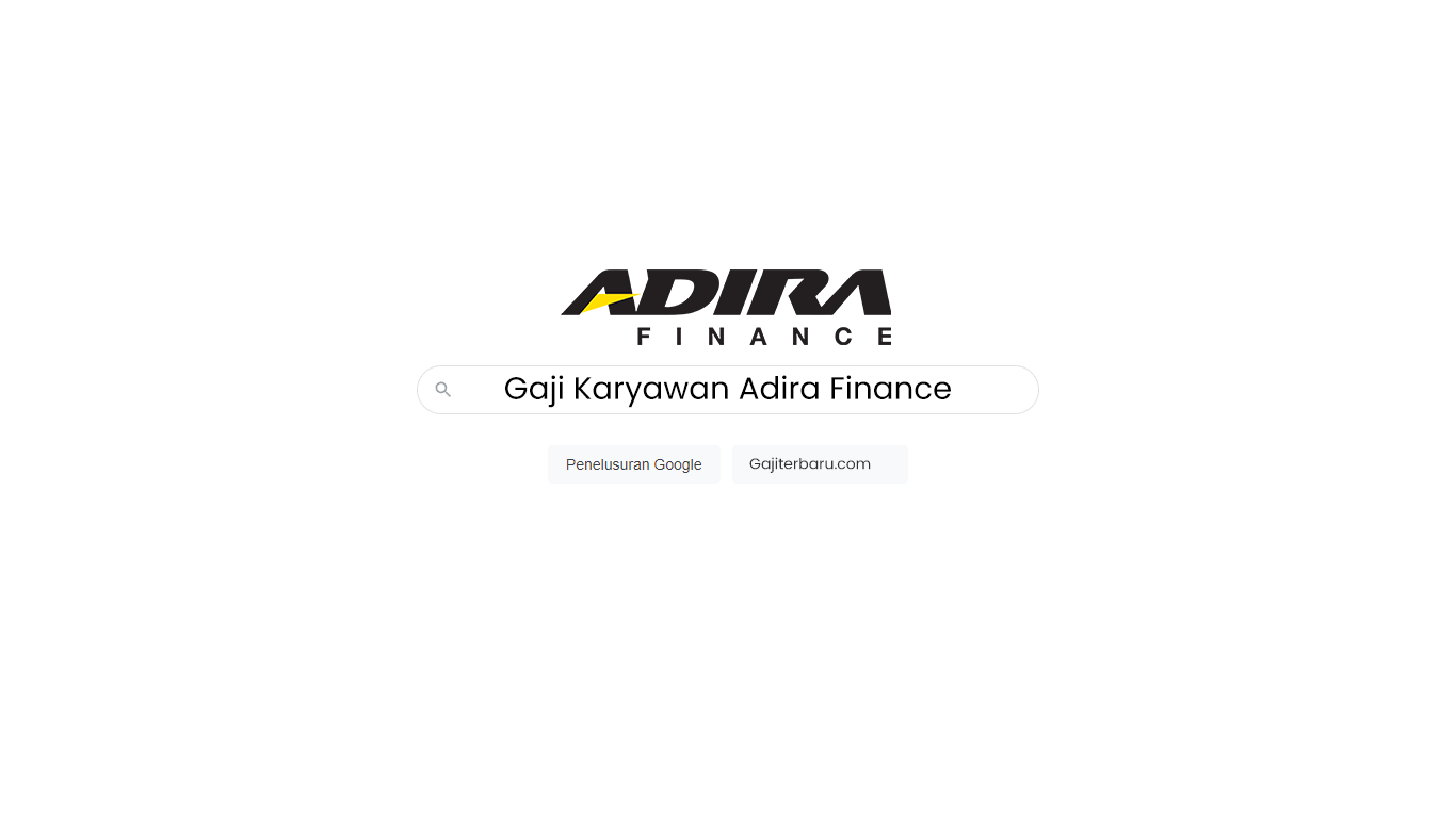 Gaji Karyawan Adira Finance