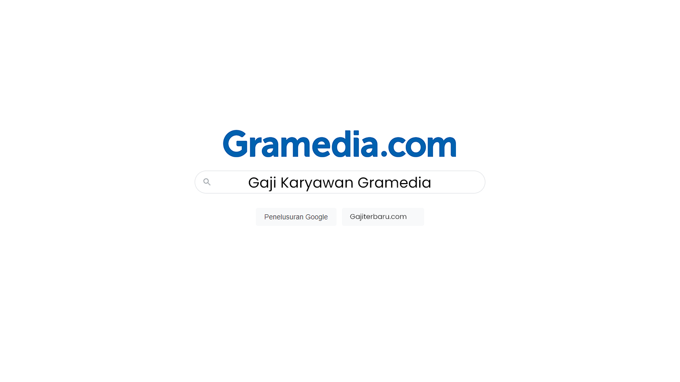 Gaji Karyawan Gramedia