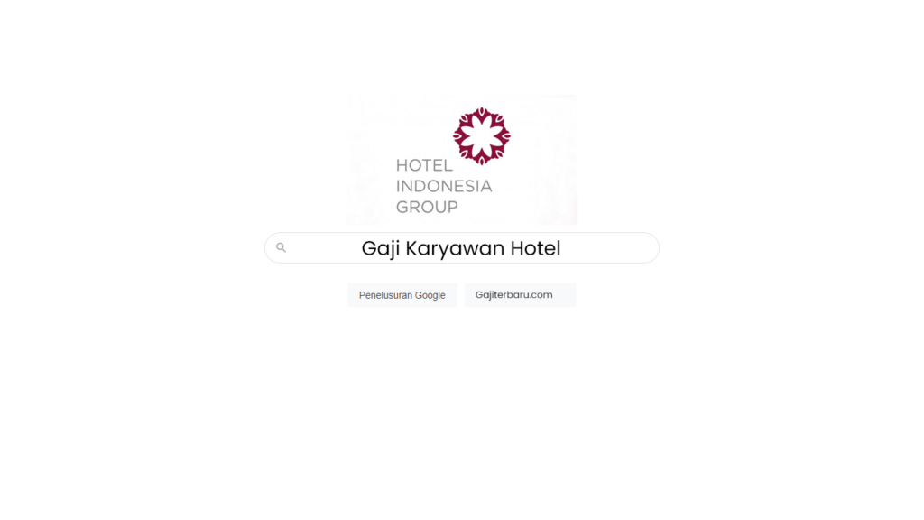 Gaji Karyawan Hotel