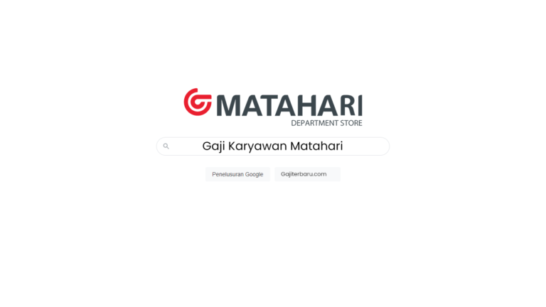 Gaji Karyawan Matahari
