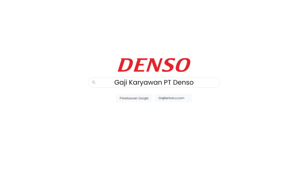 Gaji Karyawan PT Denso