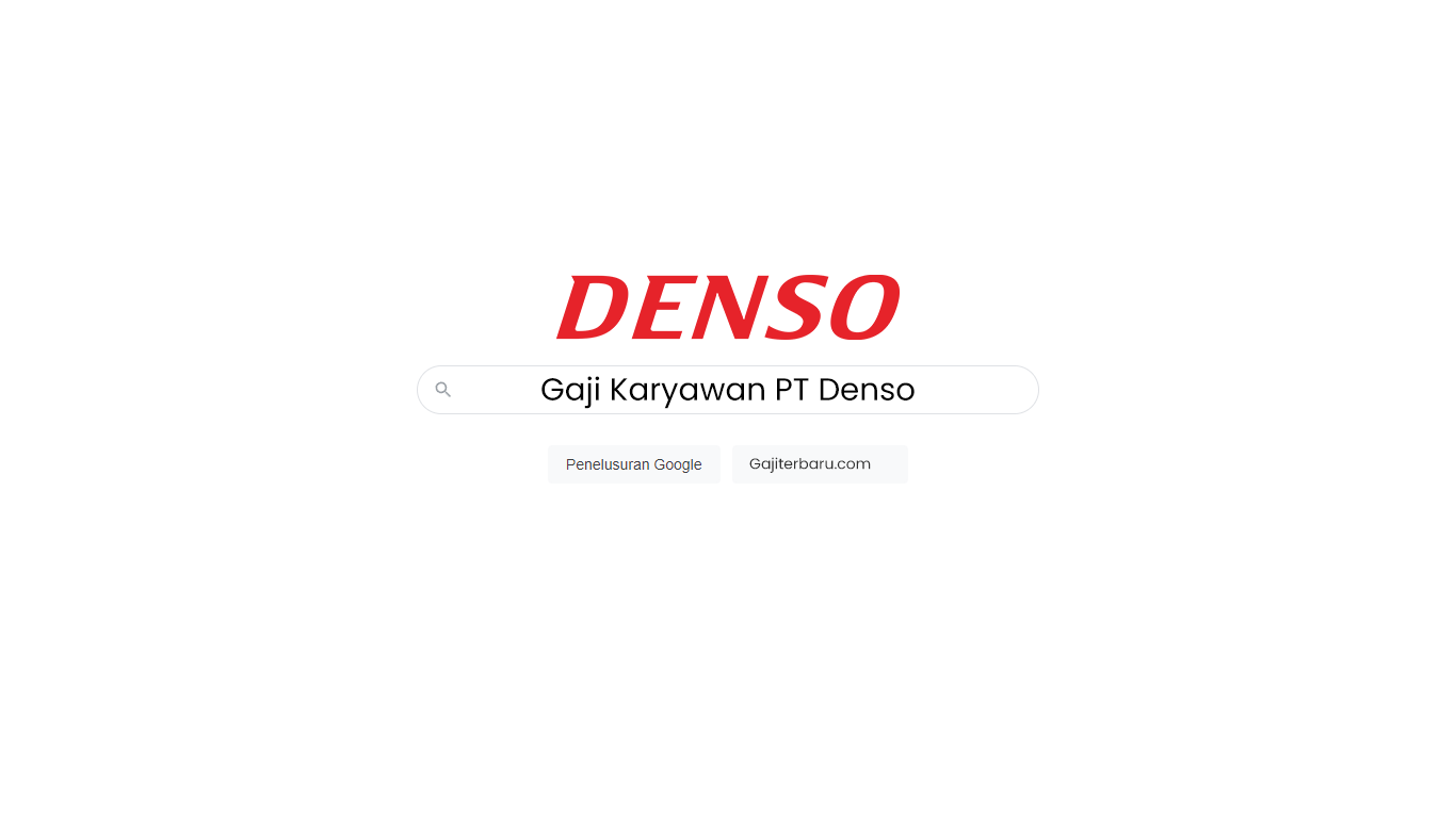 Gaji Karyawan PT Denso
