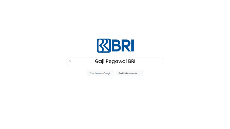 Gaji Pegawai Bank BRI