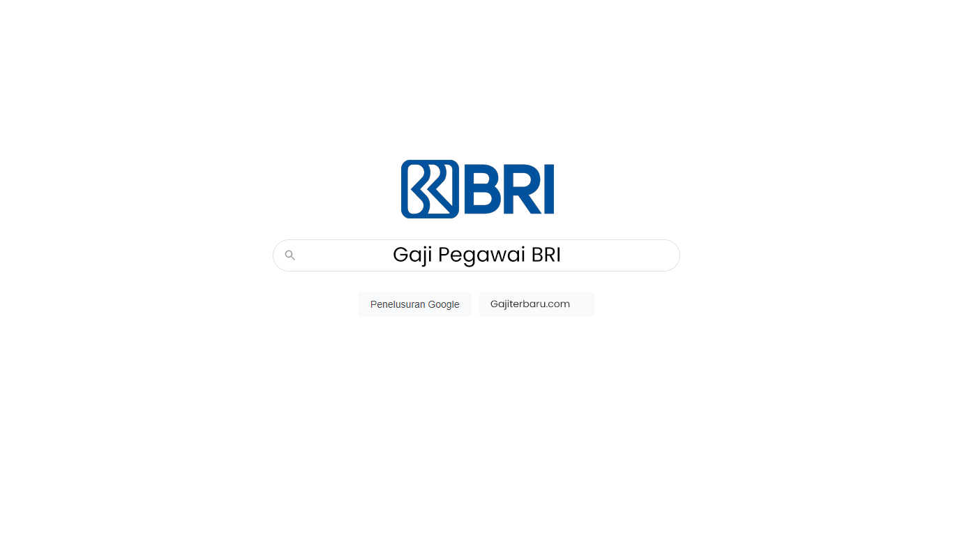 Gaji Pegawai Bank BRI