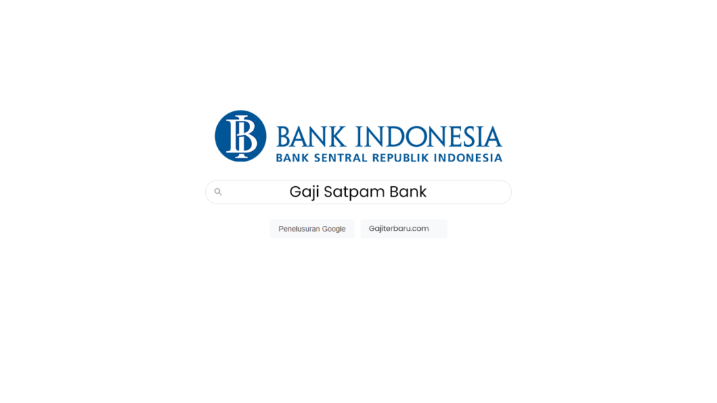 Gaji Satpam Bank