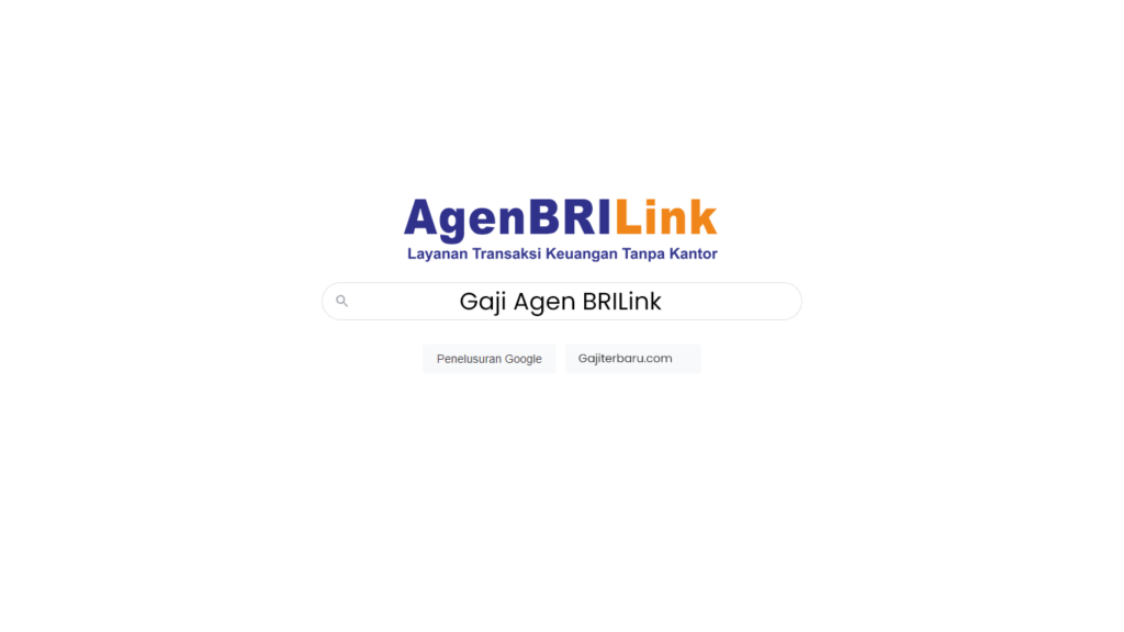 Gaji Agen BRILink