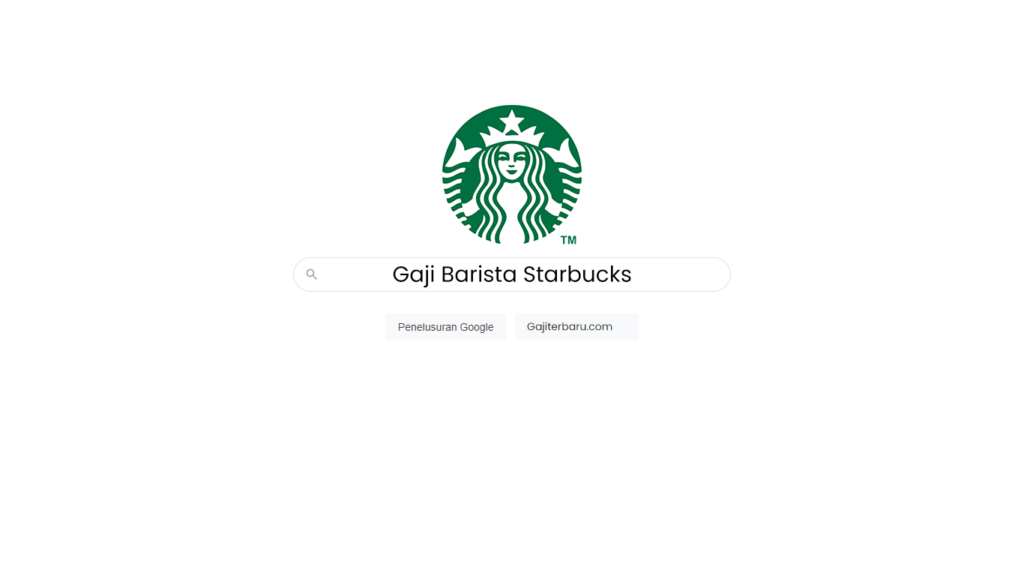 Gaji Barista Starbucks