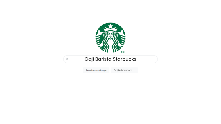Gaji Barista Starbucks