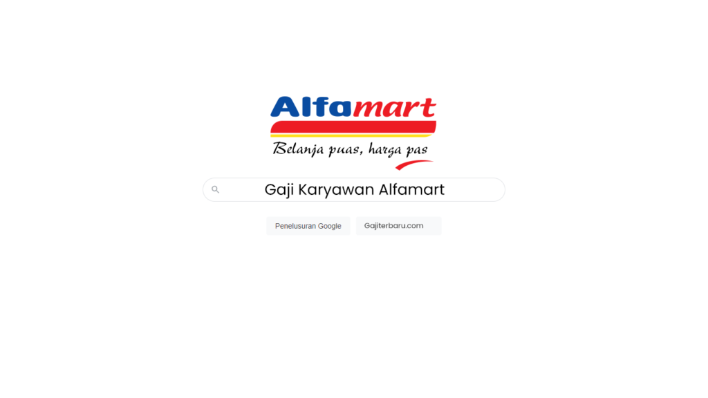 Gaji Karyawan Alfamart