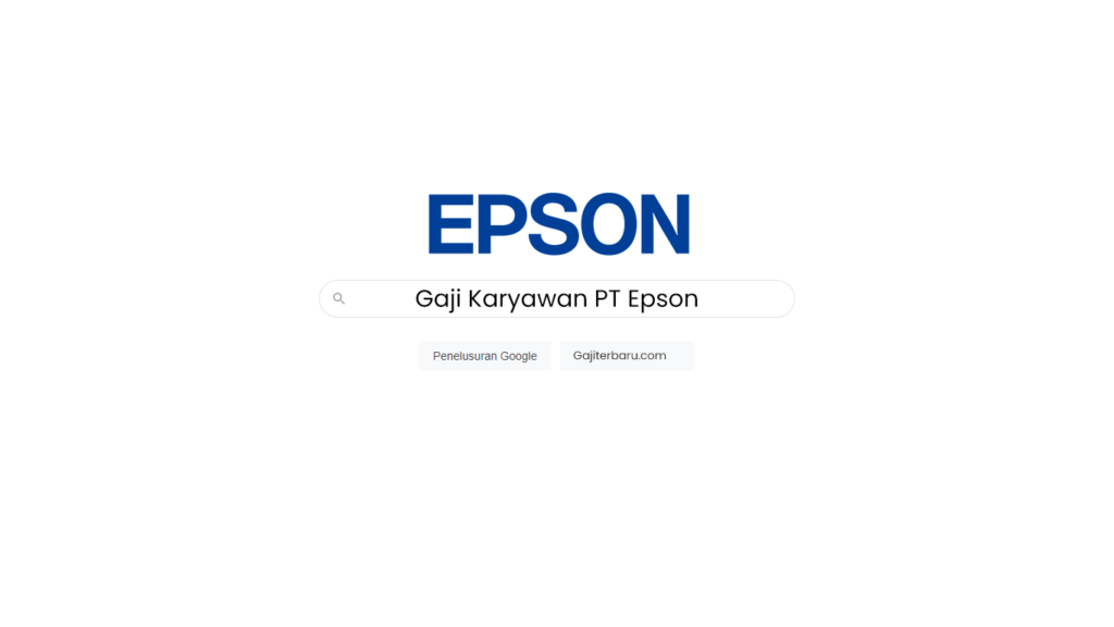 Gaji Karyawan PT Epson