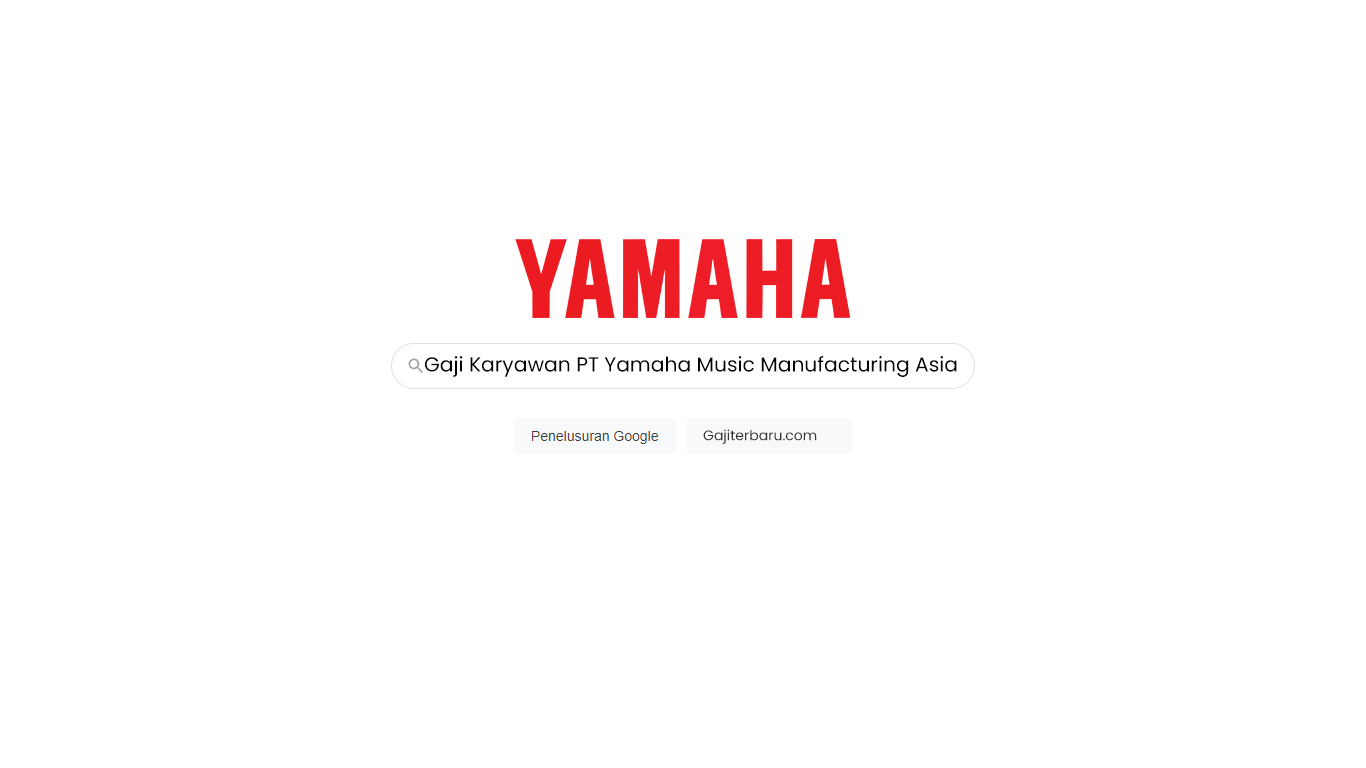 Gaji Karyawan PT Yamaha Music Manufacturing Asia
