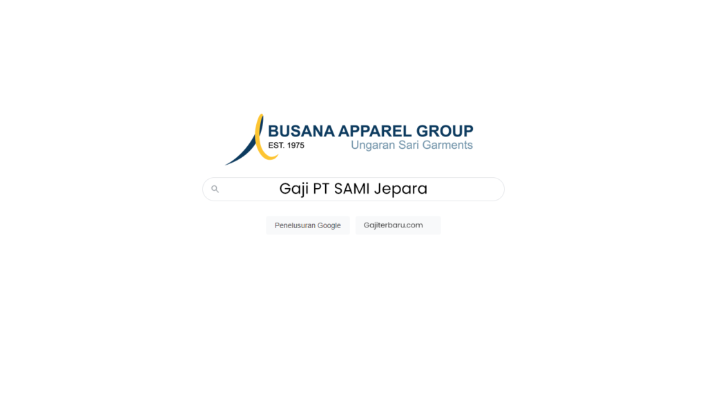 Gaji Karyawan PT Ungaran Sari Garment