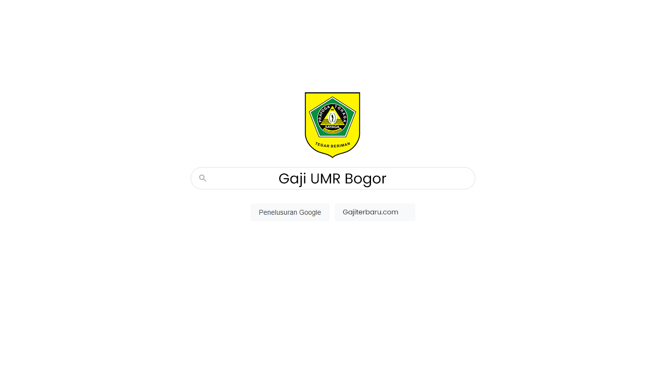 Gaji UMR Bogor