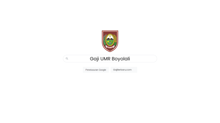 Gaji UMR Boyolali