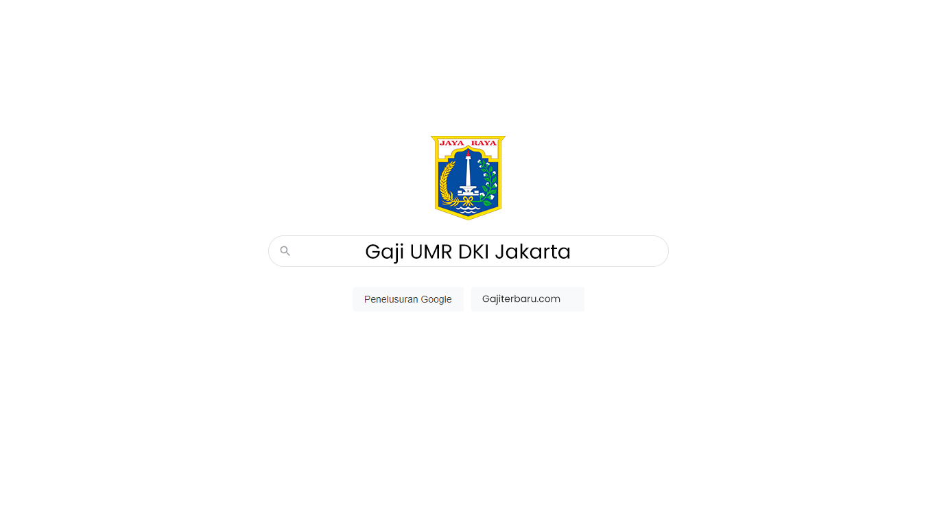 Gaji UMR DKI Jakarta