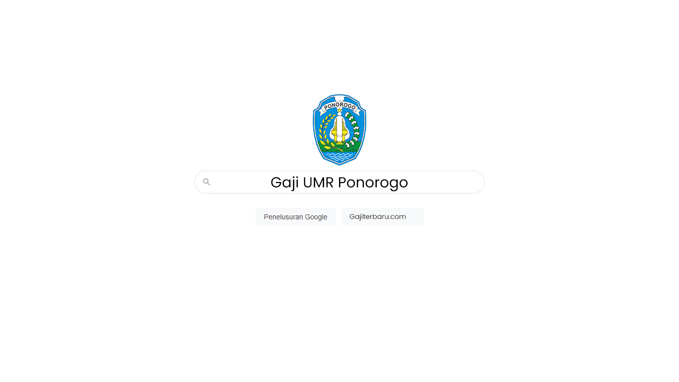 Gaji UMR Ponorogo