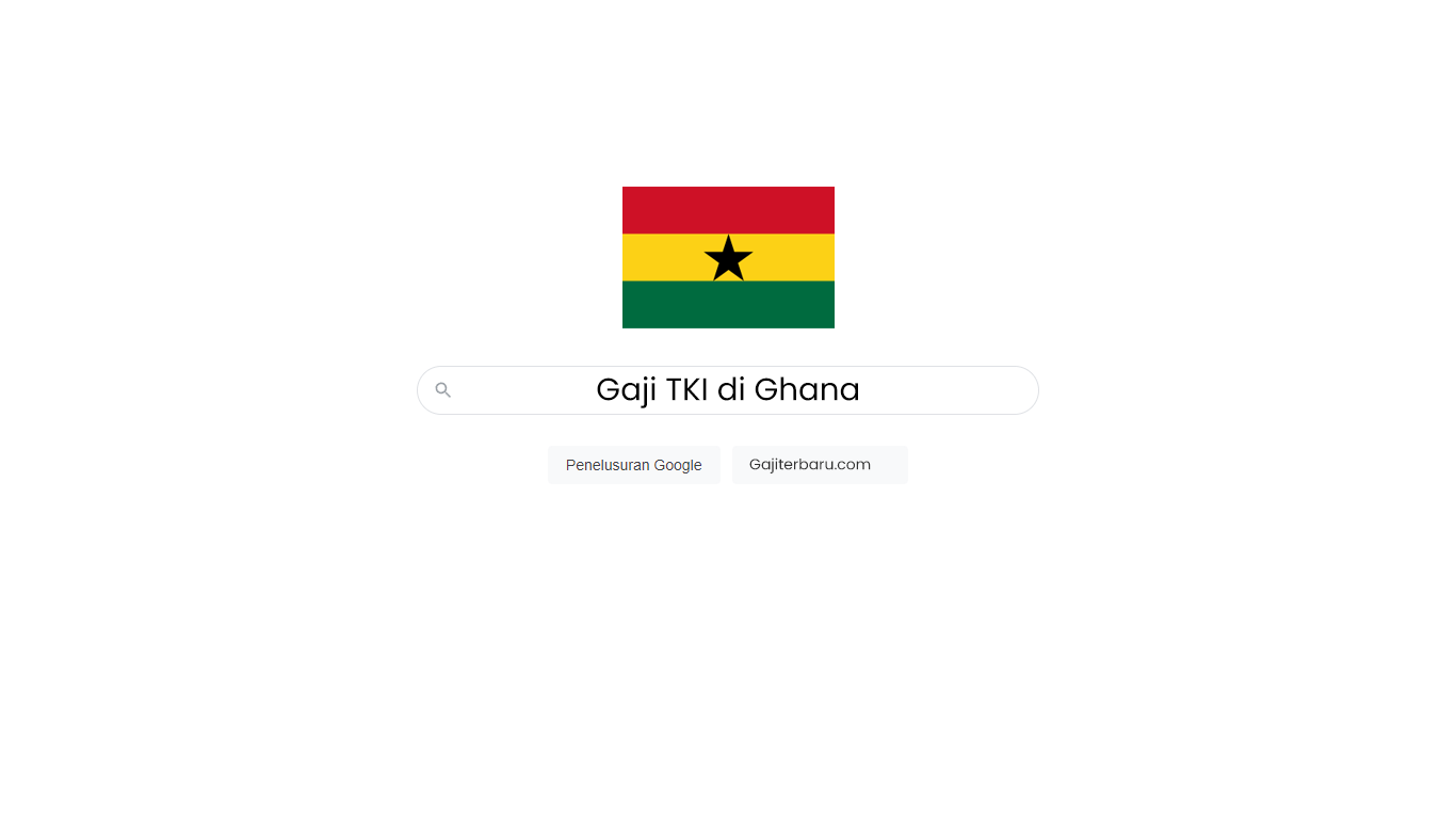 Daftar Gaji TKI di Ghana Semua Profesi
