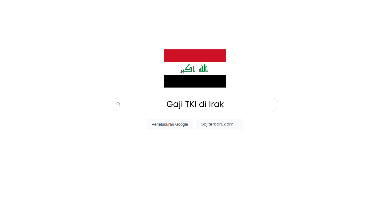 Daftar Gaji TKI di Irak Semua Profesi